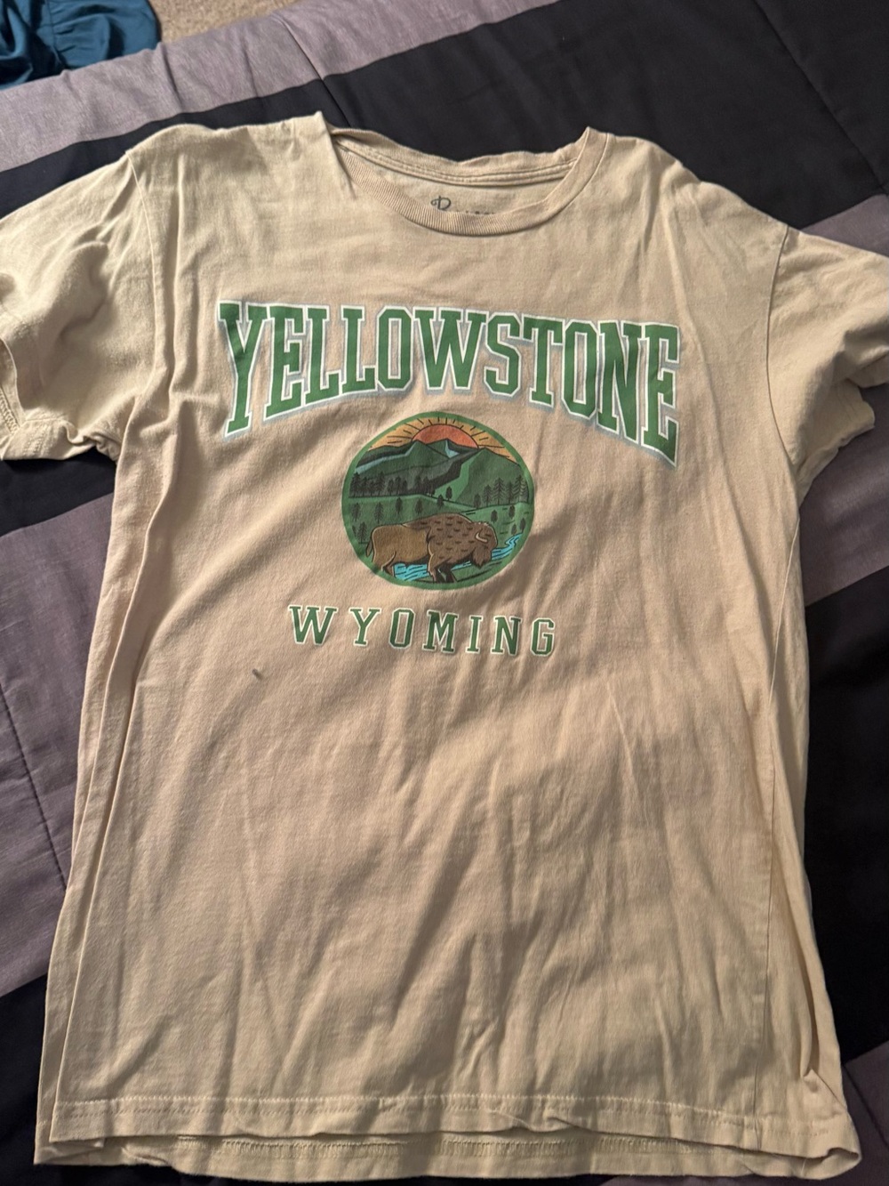 Yellowstone Wyoming Graphic Tee - Cream